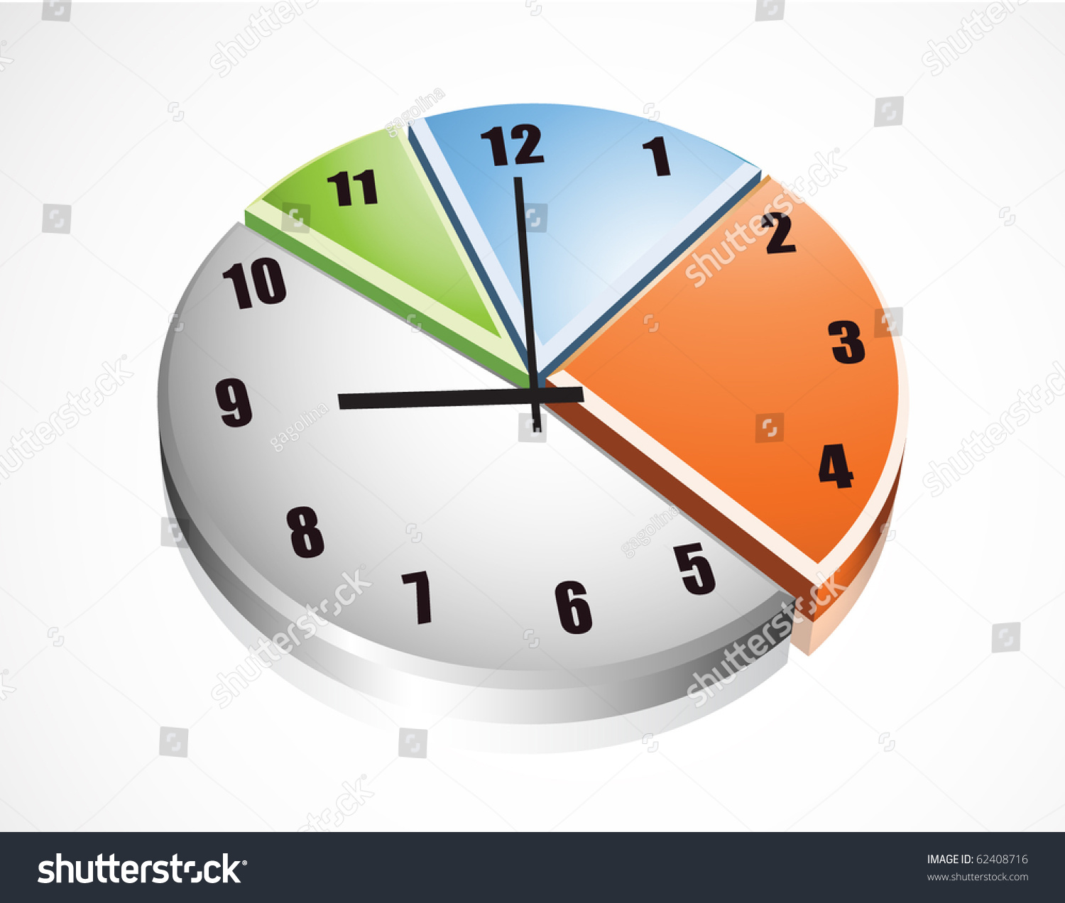 pie-graph-with-clock-stock-vector-illustration-62408716-shutterstock