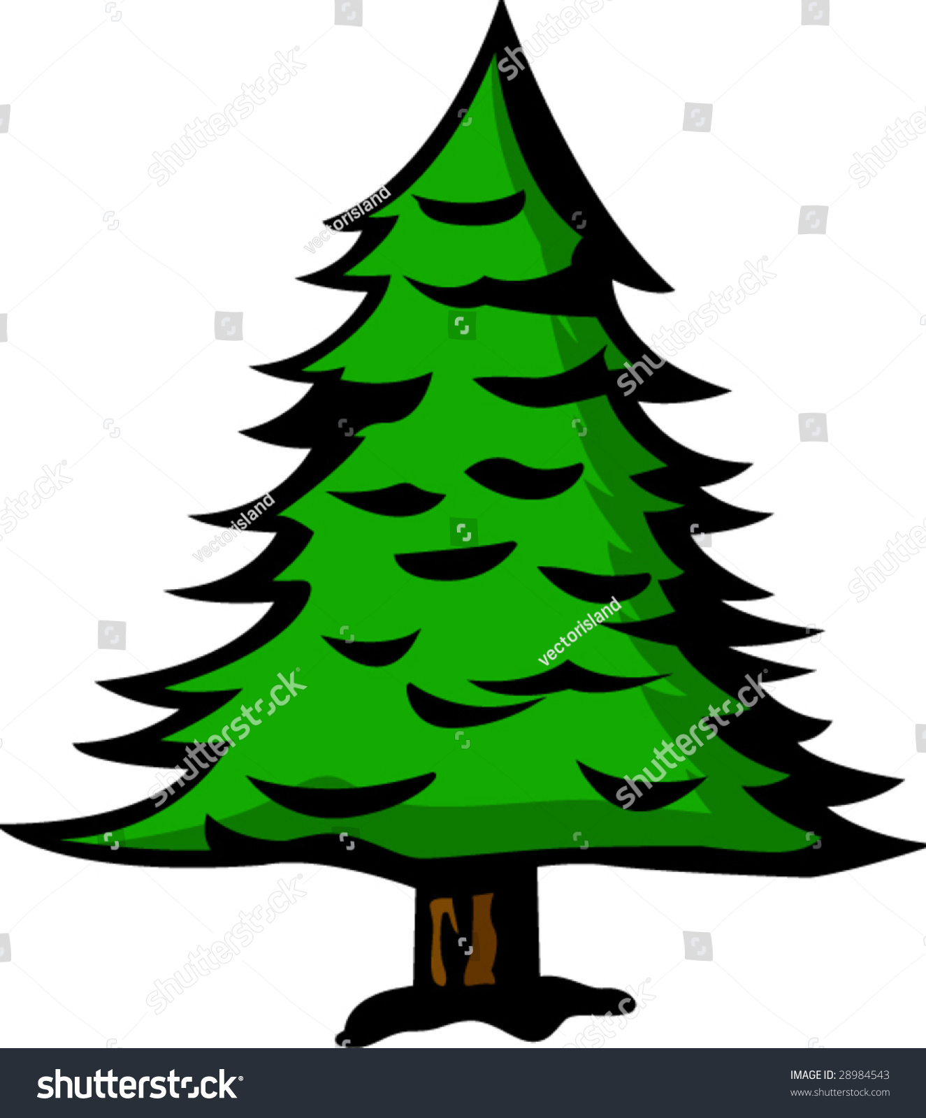 Pine Tree Stock Vector Illustration 28984543 : Shutterstock