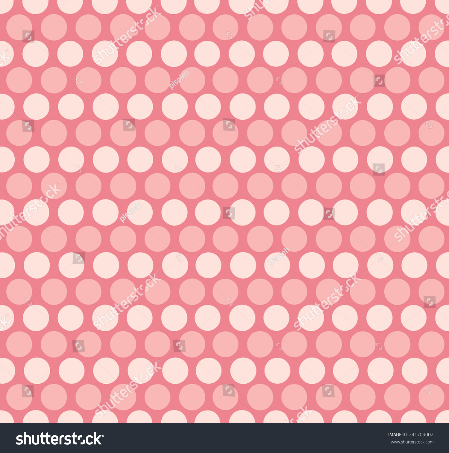 Pink Polka Dot Background Stock Vector Illustration 241709002