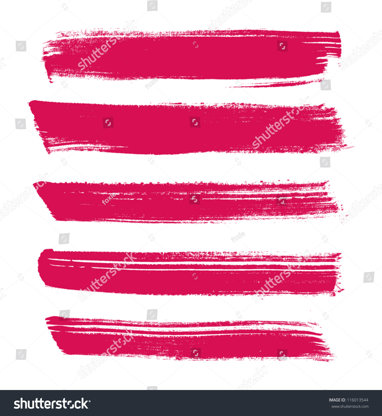 Pink Vector Brush Strokes Collection - 116013544 : Shutterstock