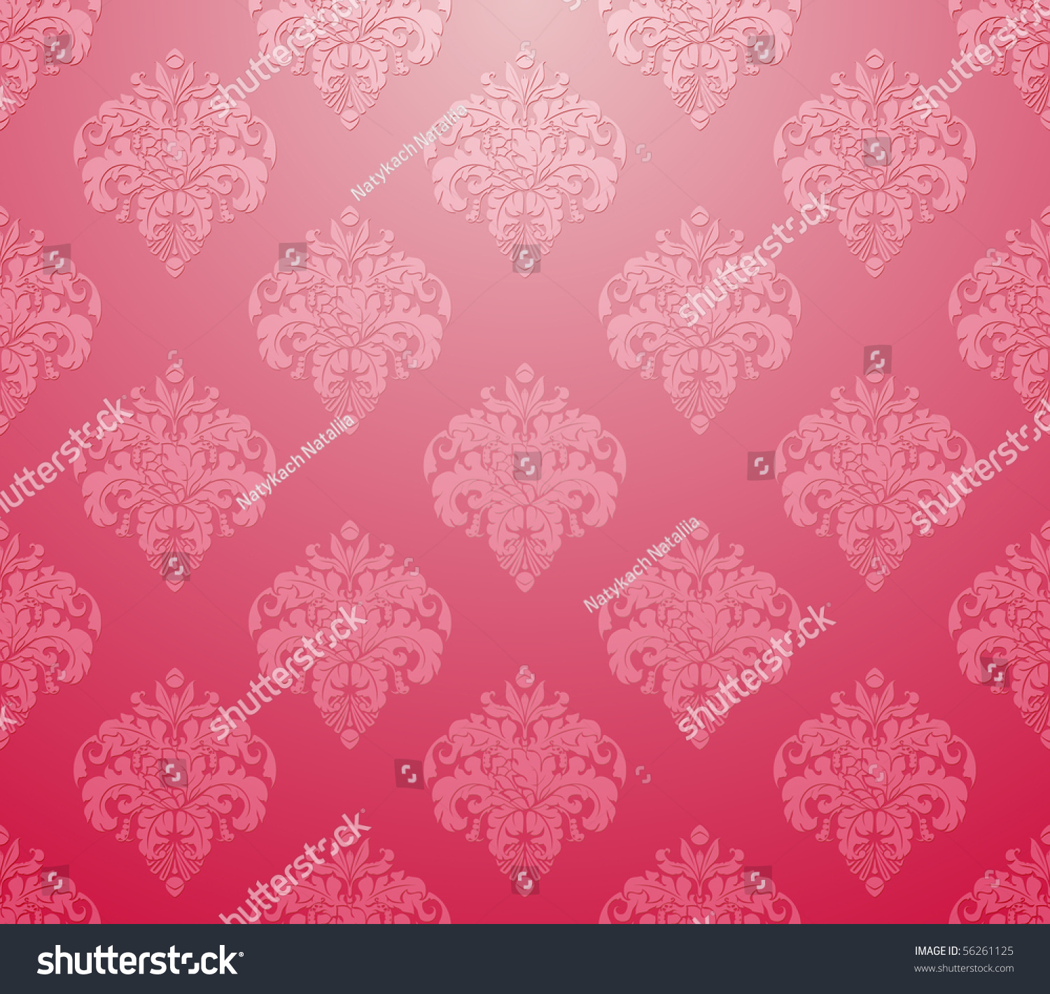 Pink Wallpaper Pattern Luxury Stock Vector Illustration 56261125