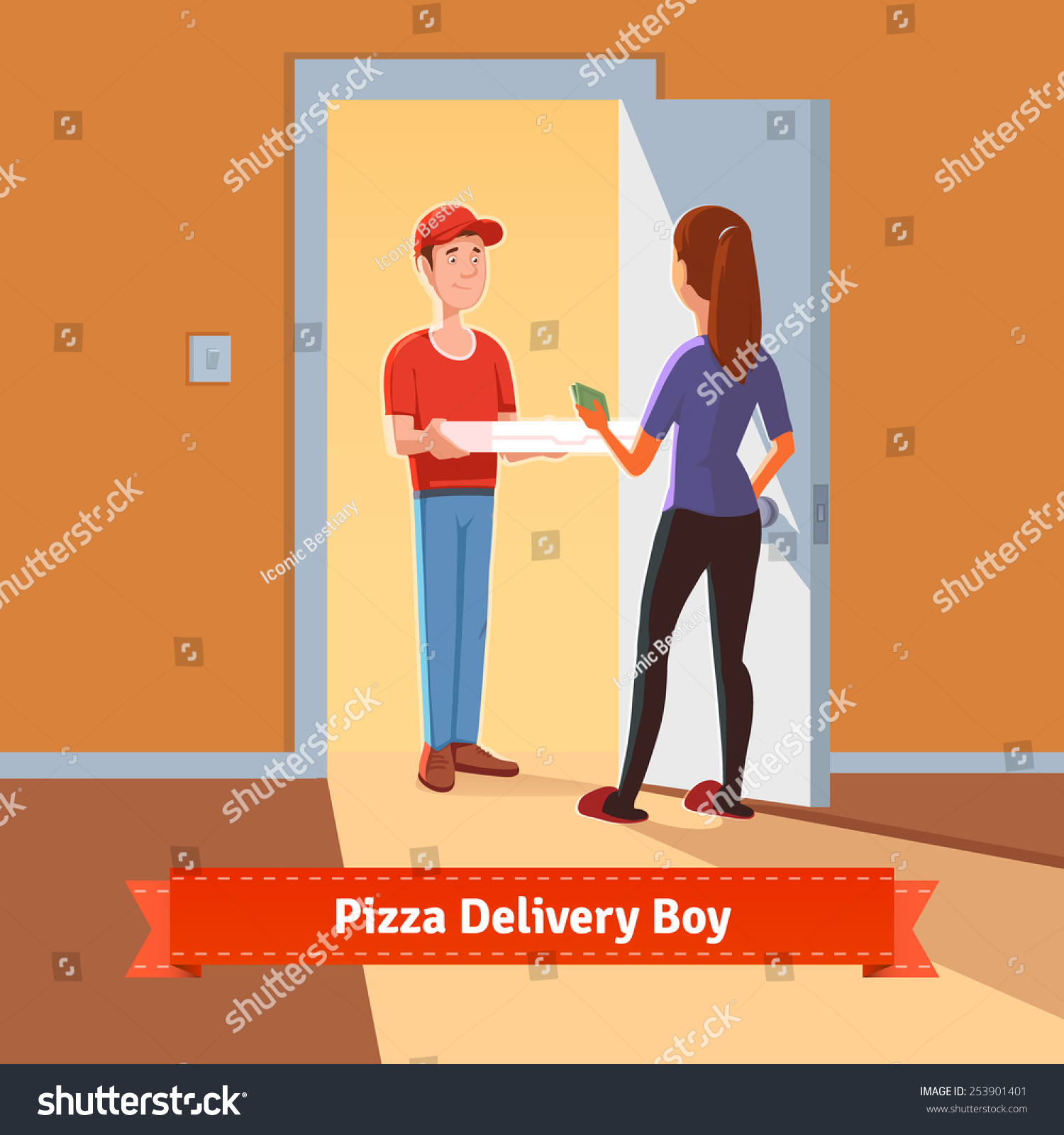 clipart delivery boy - photo #42