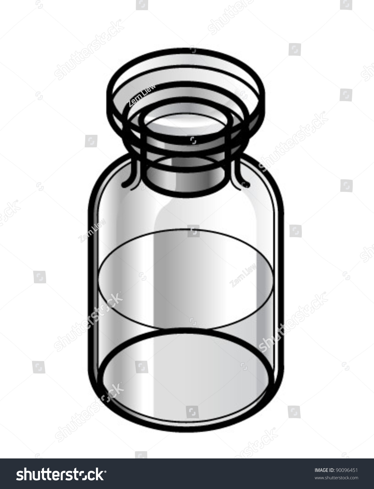 plain-clear-reagent-bottle-half-filled-with-some-liquid-stock-vector