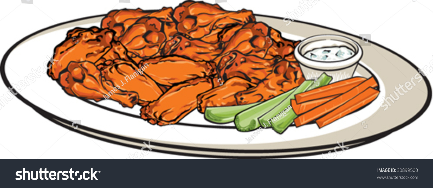 clip art for chicken wings - photo #45
