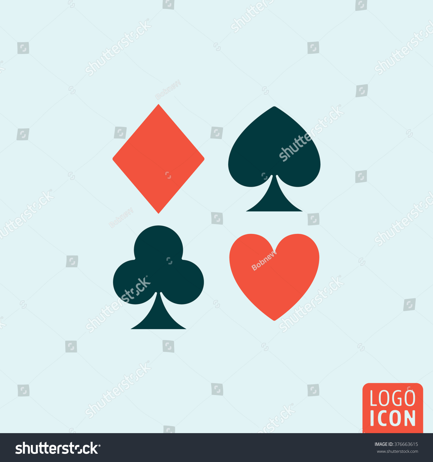 Poker card symbol names