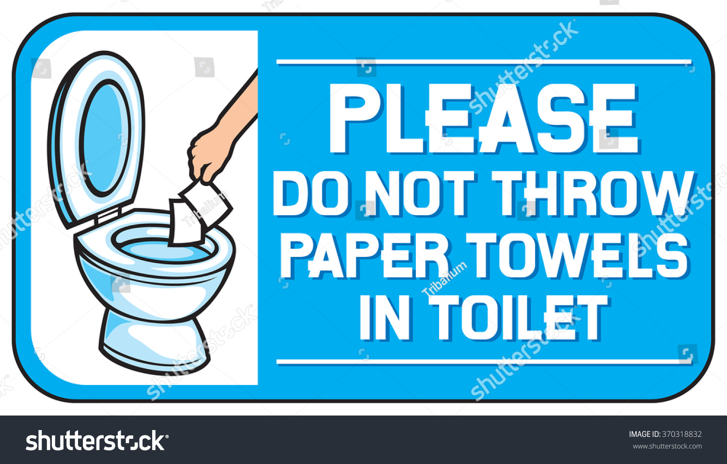 please-do-not-throw-paper-towels-in-the-toilet-sign-stock-vector