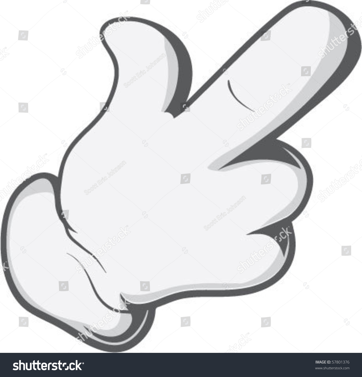Pointing Hand Stock Vector 57801376 : Shutterstock
