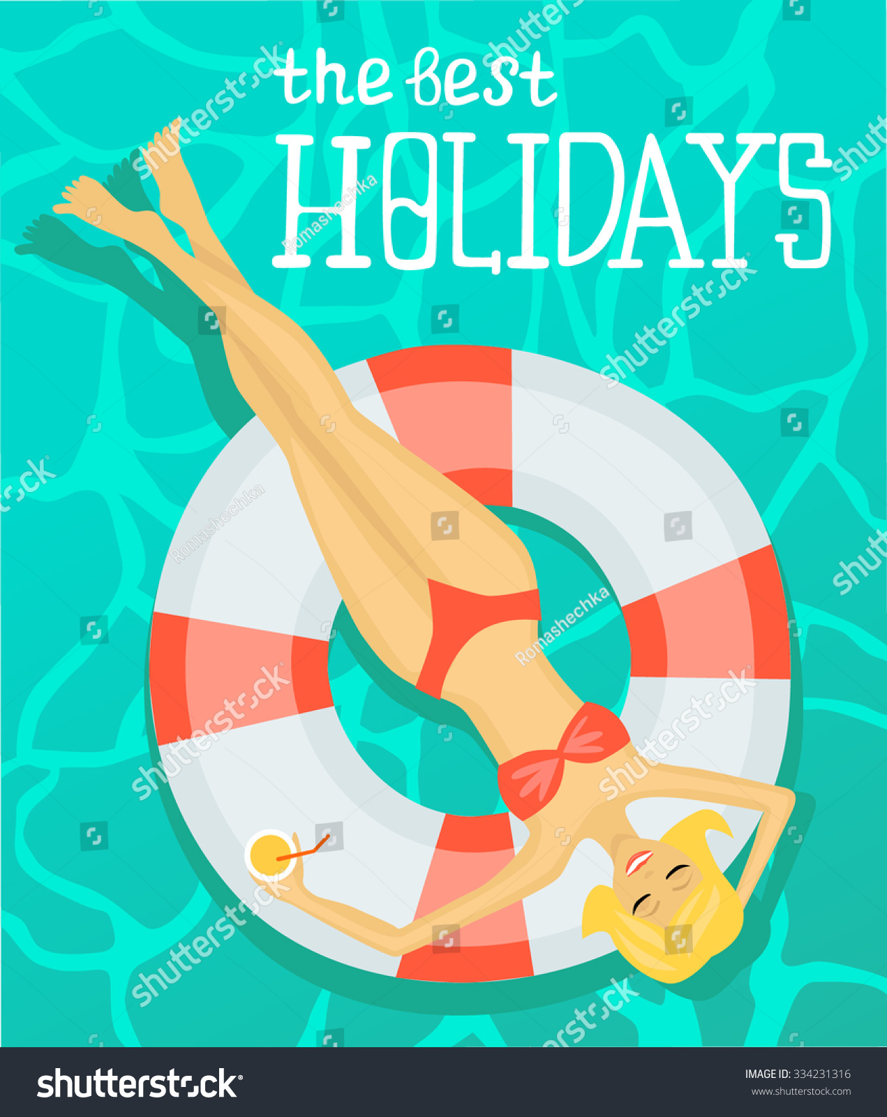 Pool Party - Illustration - 334231316 : Shutterstock