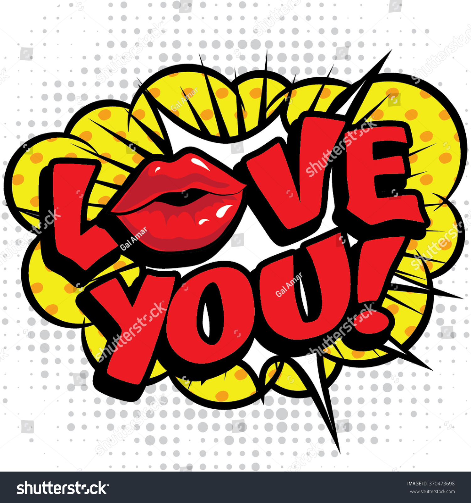 Pop Art comics icon Love You Speech Bubble Vector illustration Pop Art comics icon Love You Speech Bubble Vector illustration