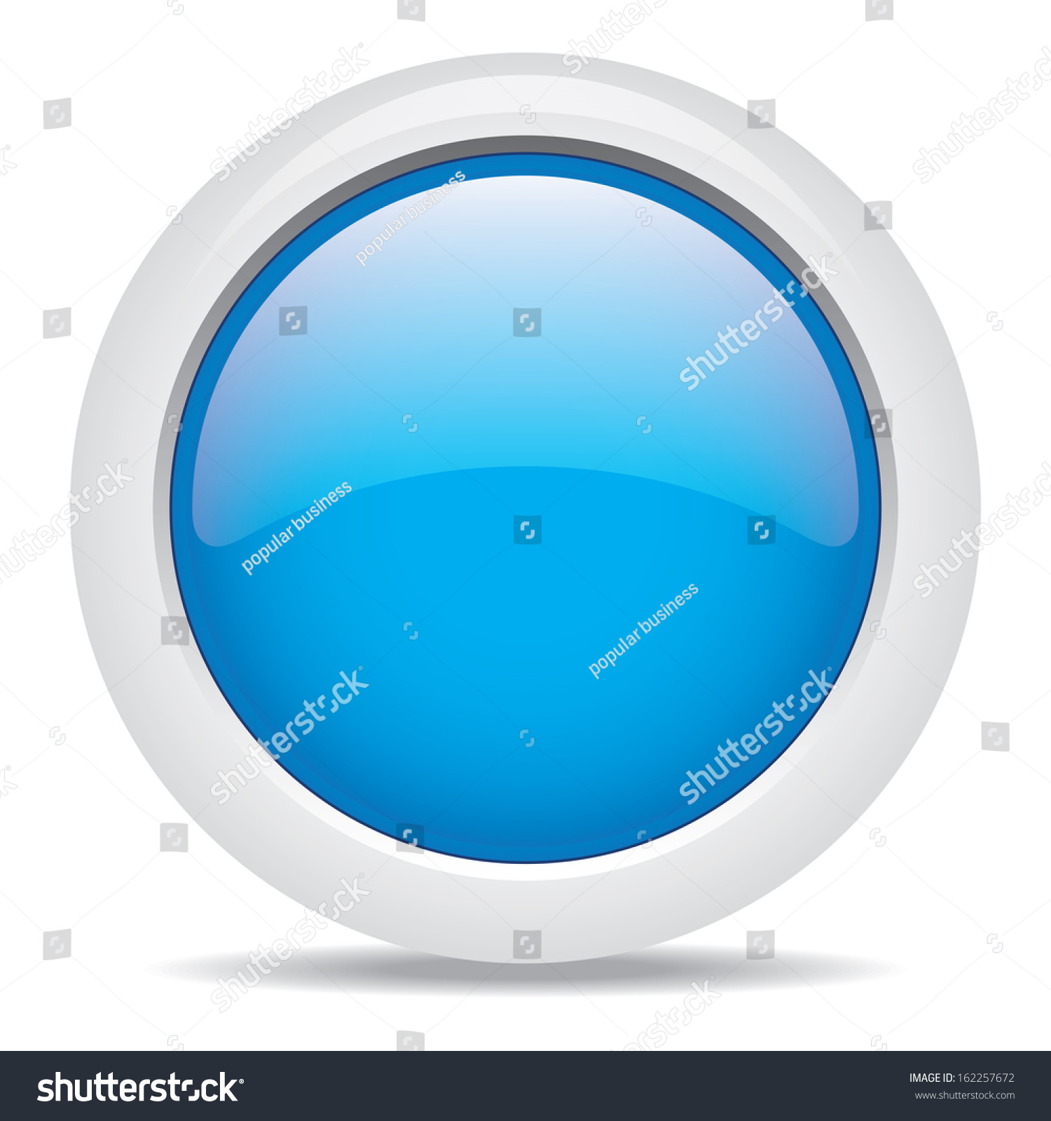 Popular Blue Color Web Button 3d Vector - 162257672 : Shutterstock