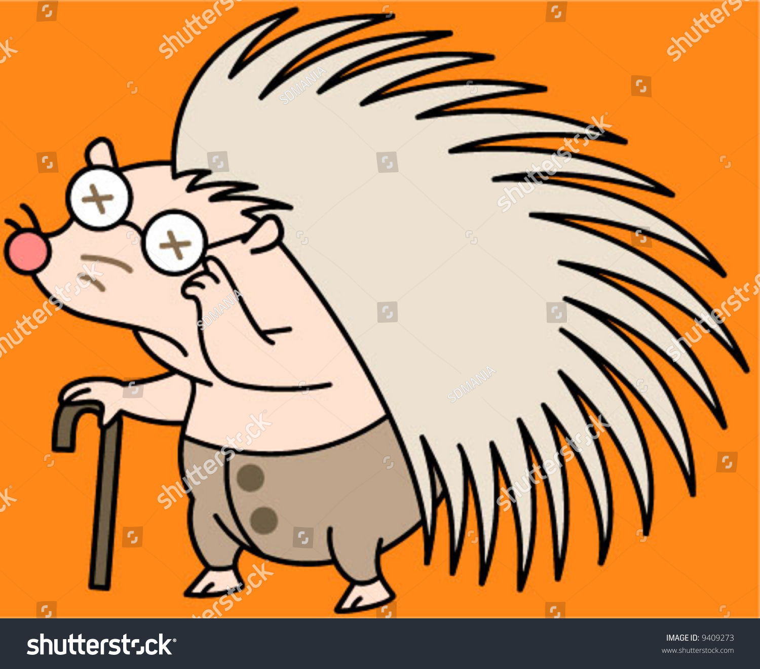 Porcupine Cartoon Stock Vector 9409273 - Shutterstock