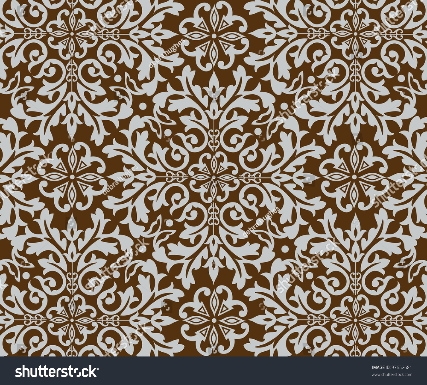 Pretty Background Wallpaper Pattern Stock Vector 97652681 - Shutterstock