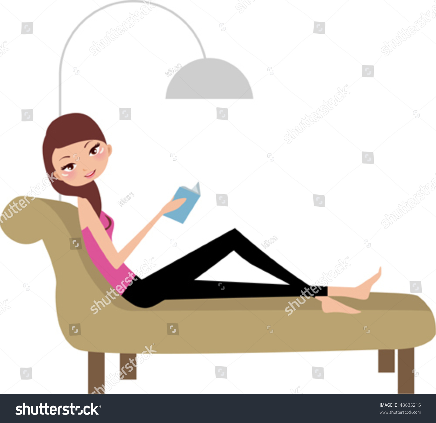 girl relaxing clipart - photo #2
