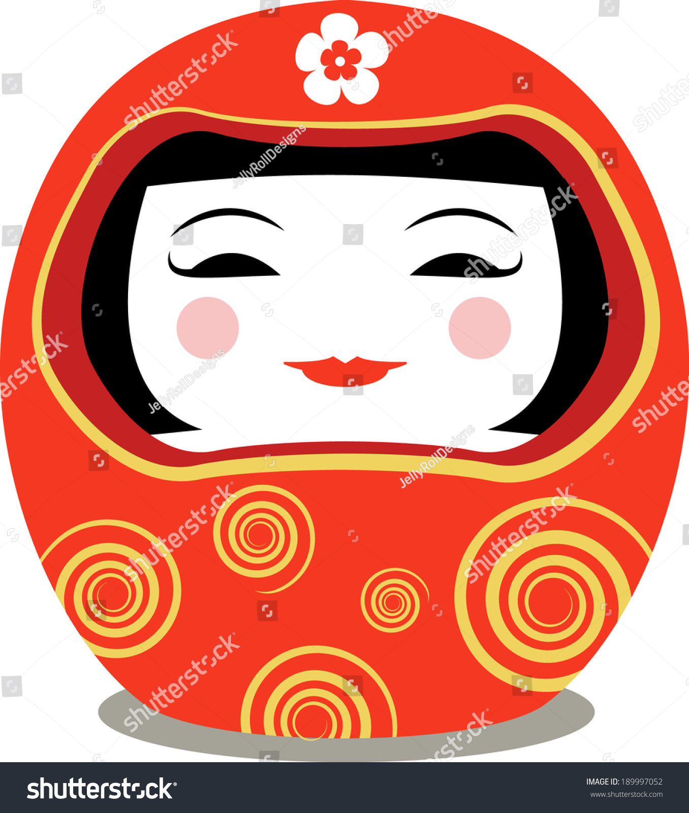 princess daruma doll