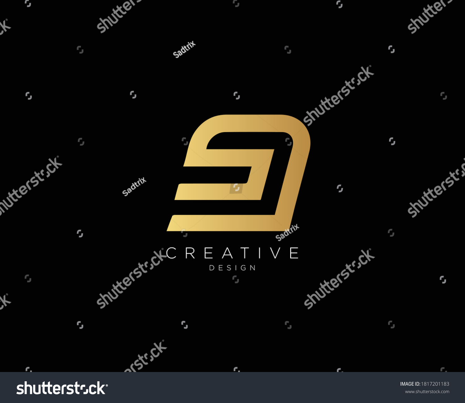 Professional Minimalist Letter Sd Logo Design Stock Vector Royalty