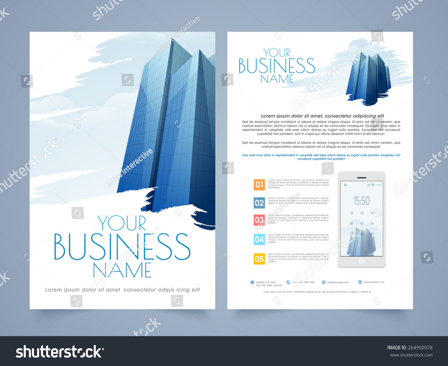Two Page Brochure Templates Free