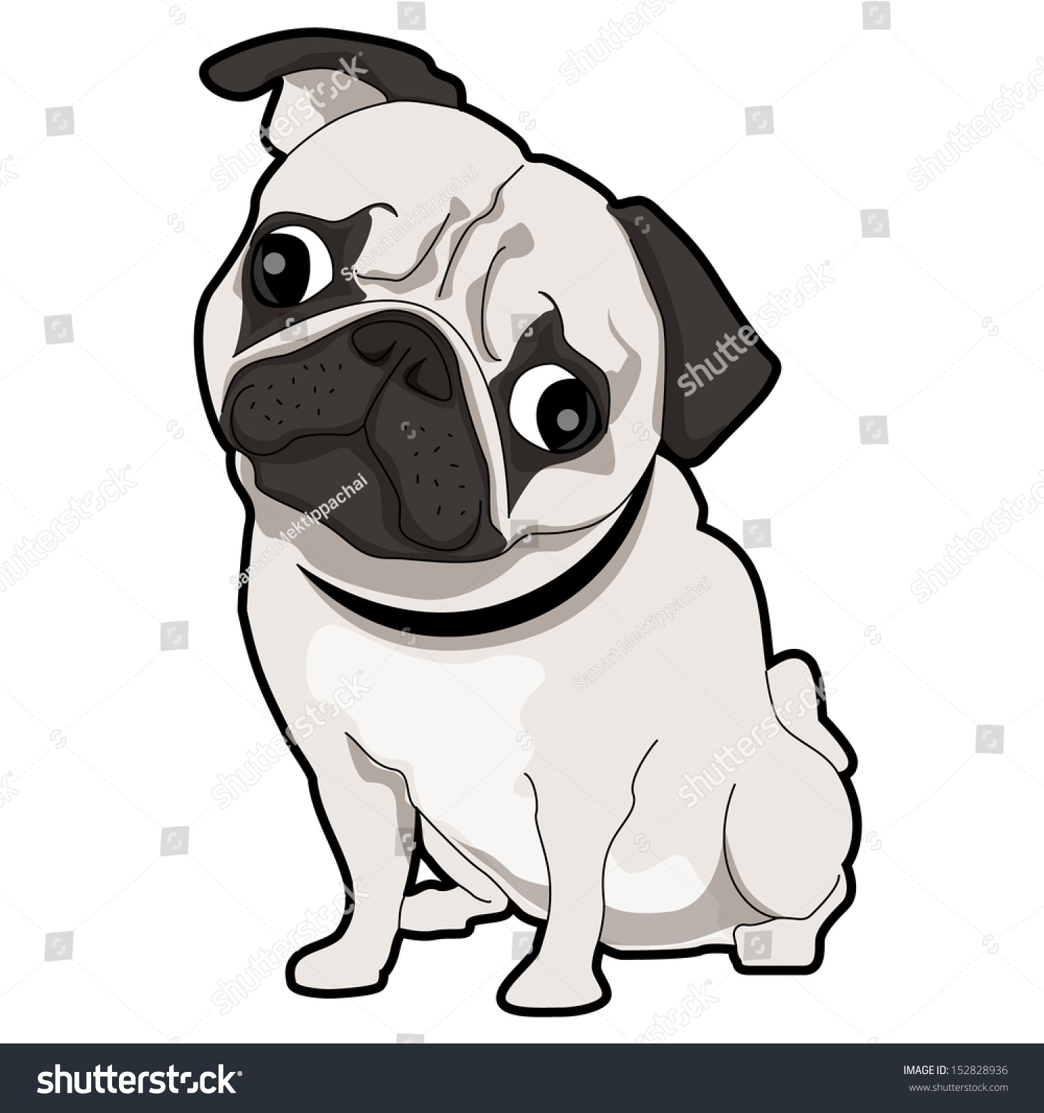 pug vector free pug puppy stock vector 152828936 pug vector free pug puppy stock vector 152828936