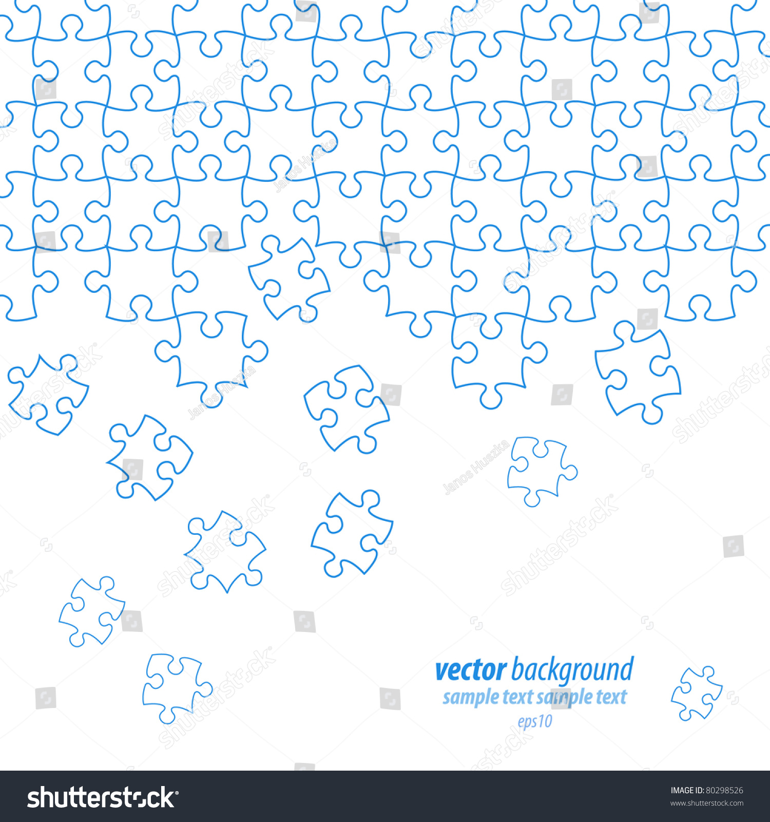 Puzzle Pieces Vector Design - 80298526 : Shutterstock