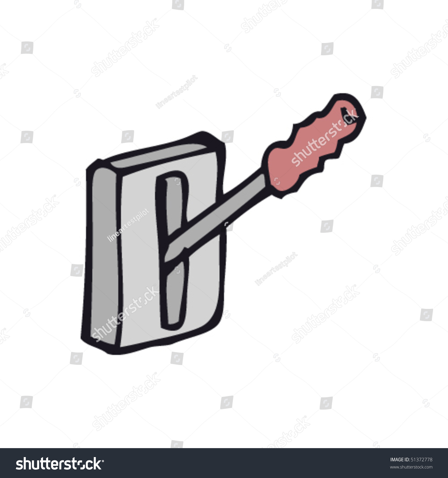 Quirky Drawing Of A Lever Stock Vector Illustration 51372778 Shutterstock