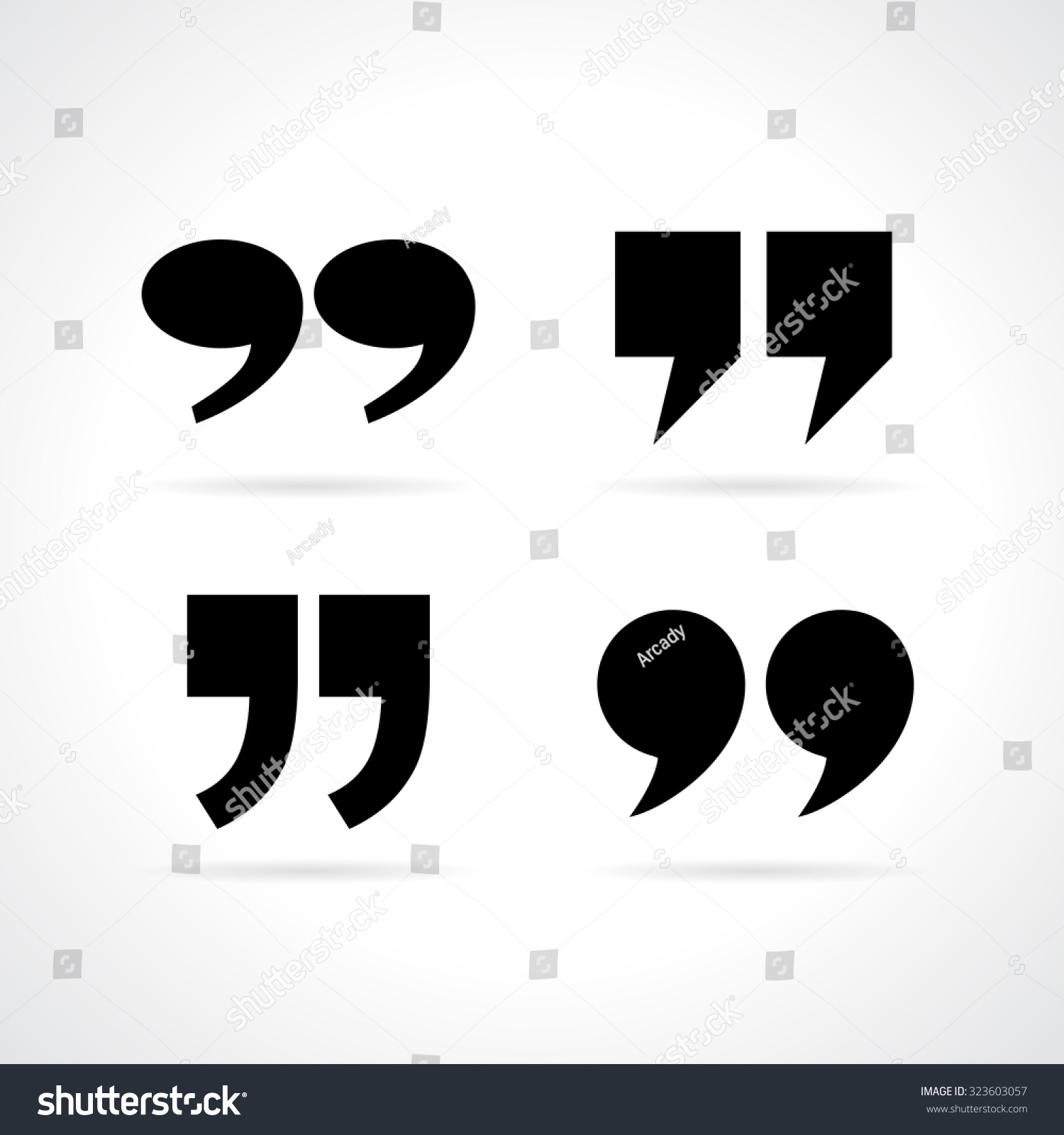 Quote marks Quote marks