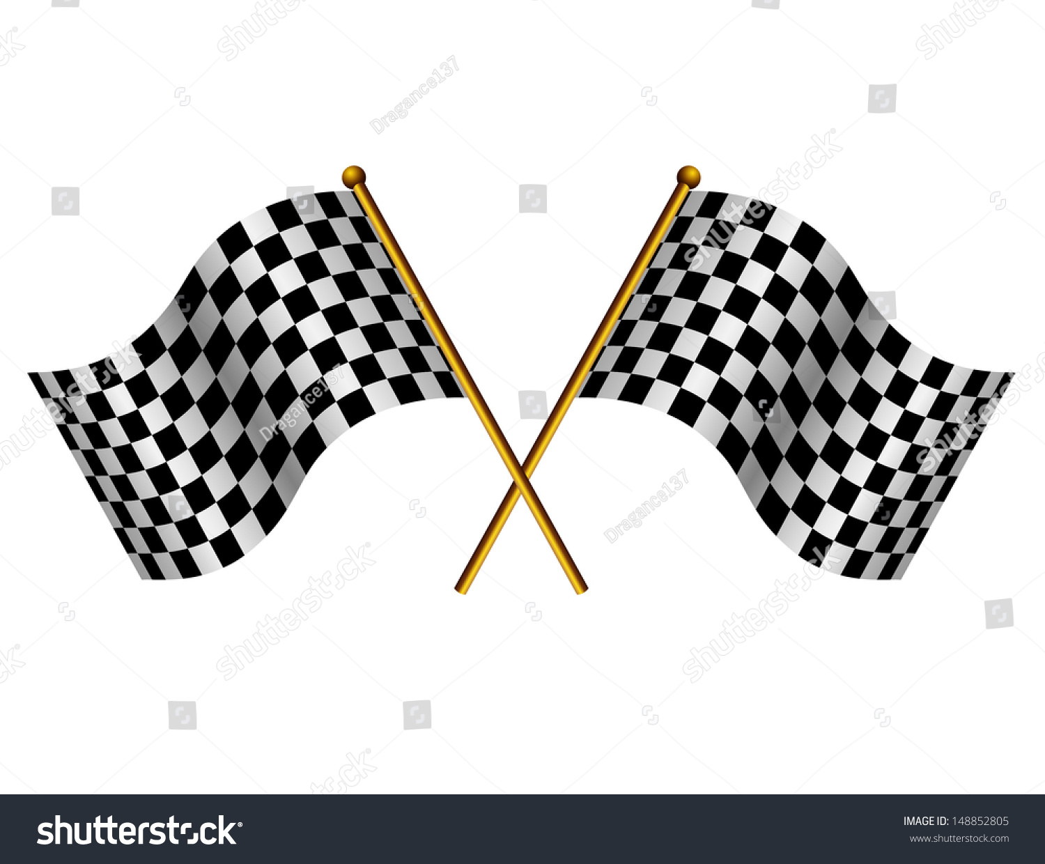 Race Flag Stock Vector Illustration 148852805 : Shutterstock