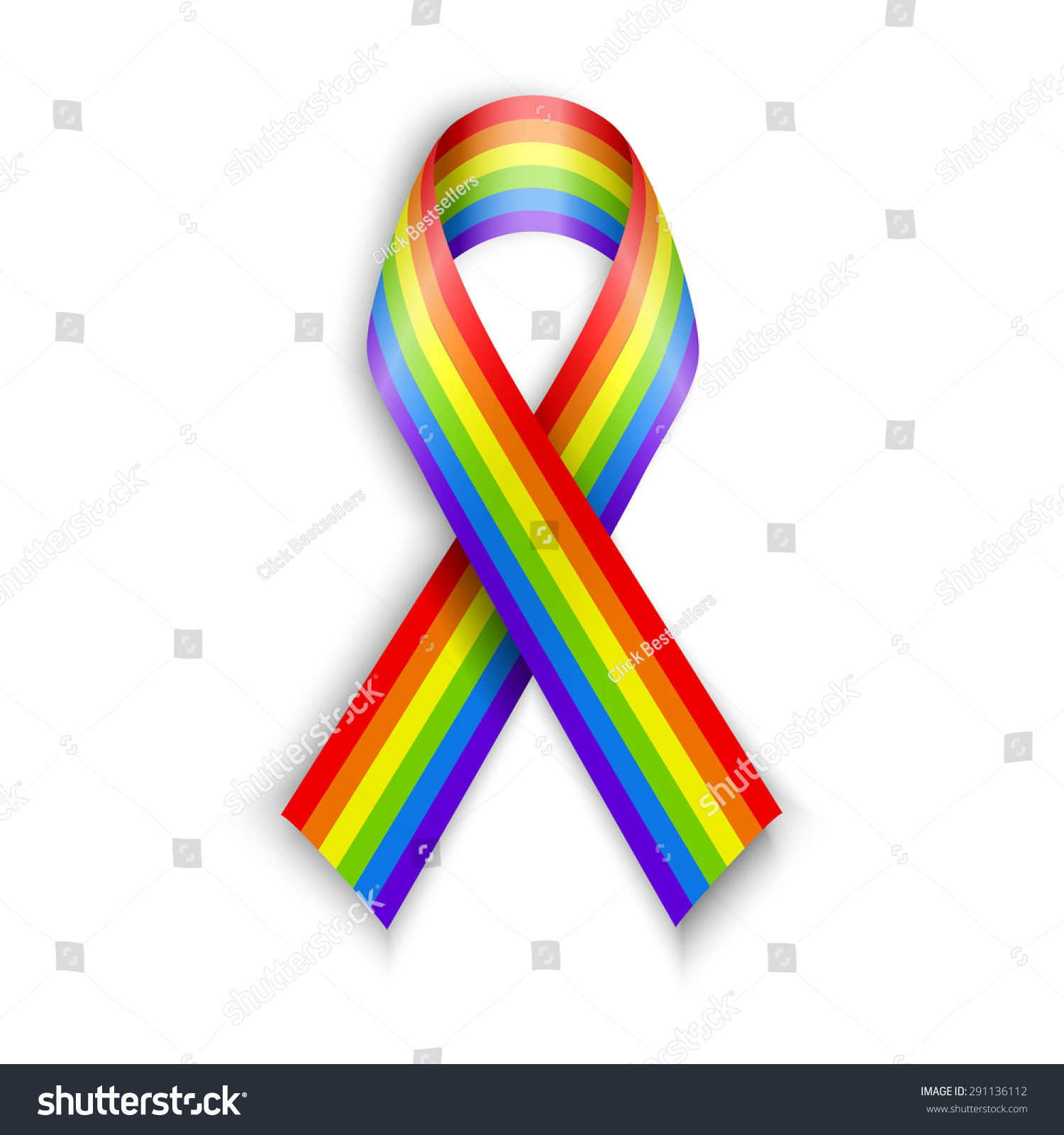 Gay and lesbian rainbow ribbons Rayne Falls