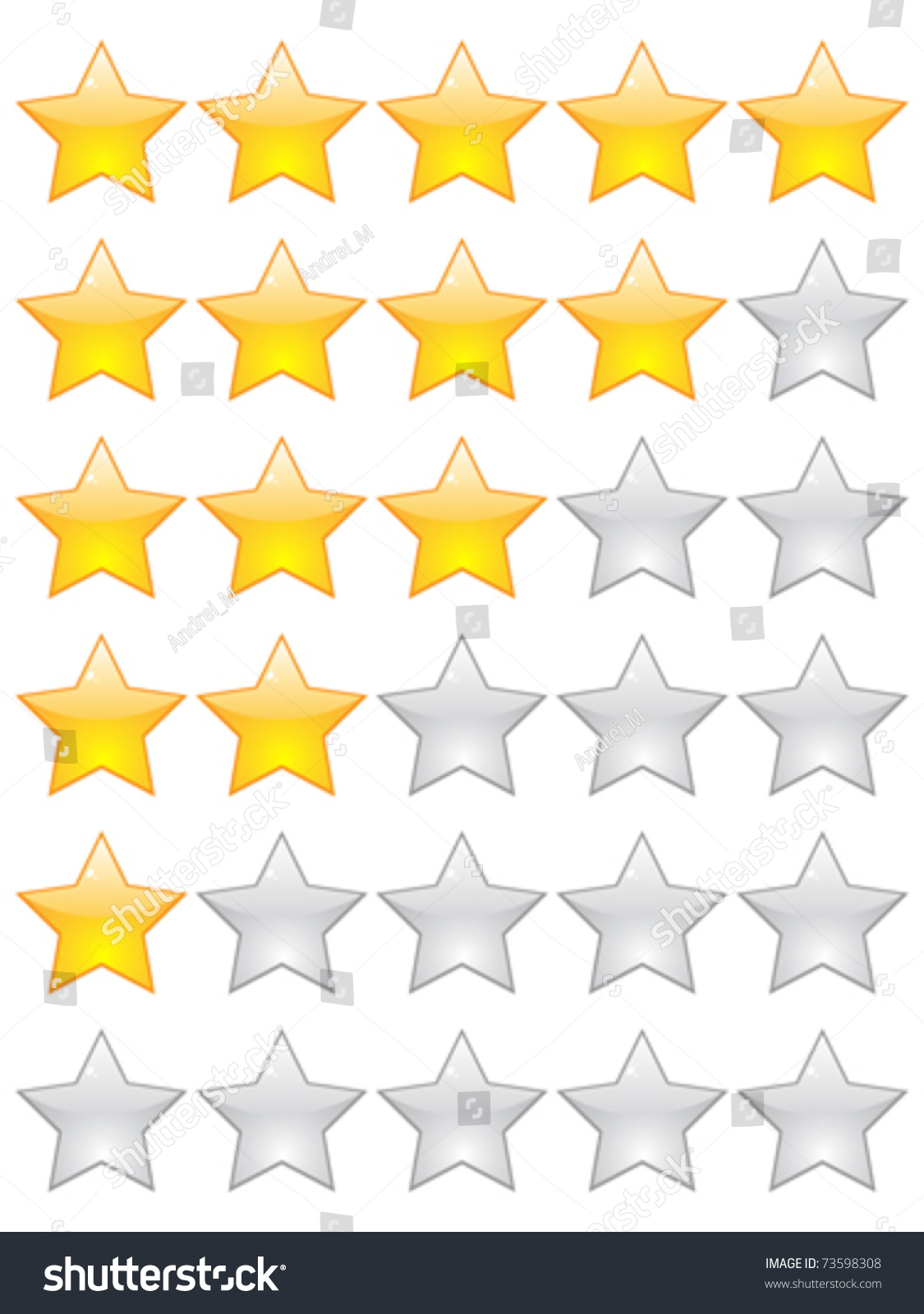 Rating Stars Stock Vector Illustration 73598308 : Shutterstock1125 x 1600