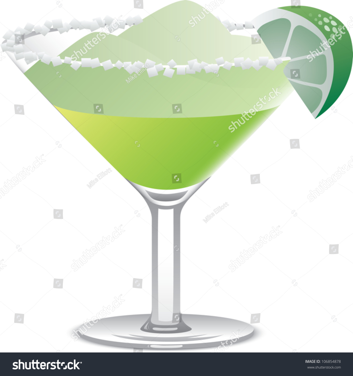 Realistic Cartoon Illustration Margarita Large Martini Stock Vector 106854878 Shutterstock 5064