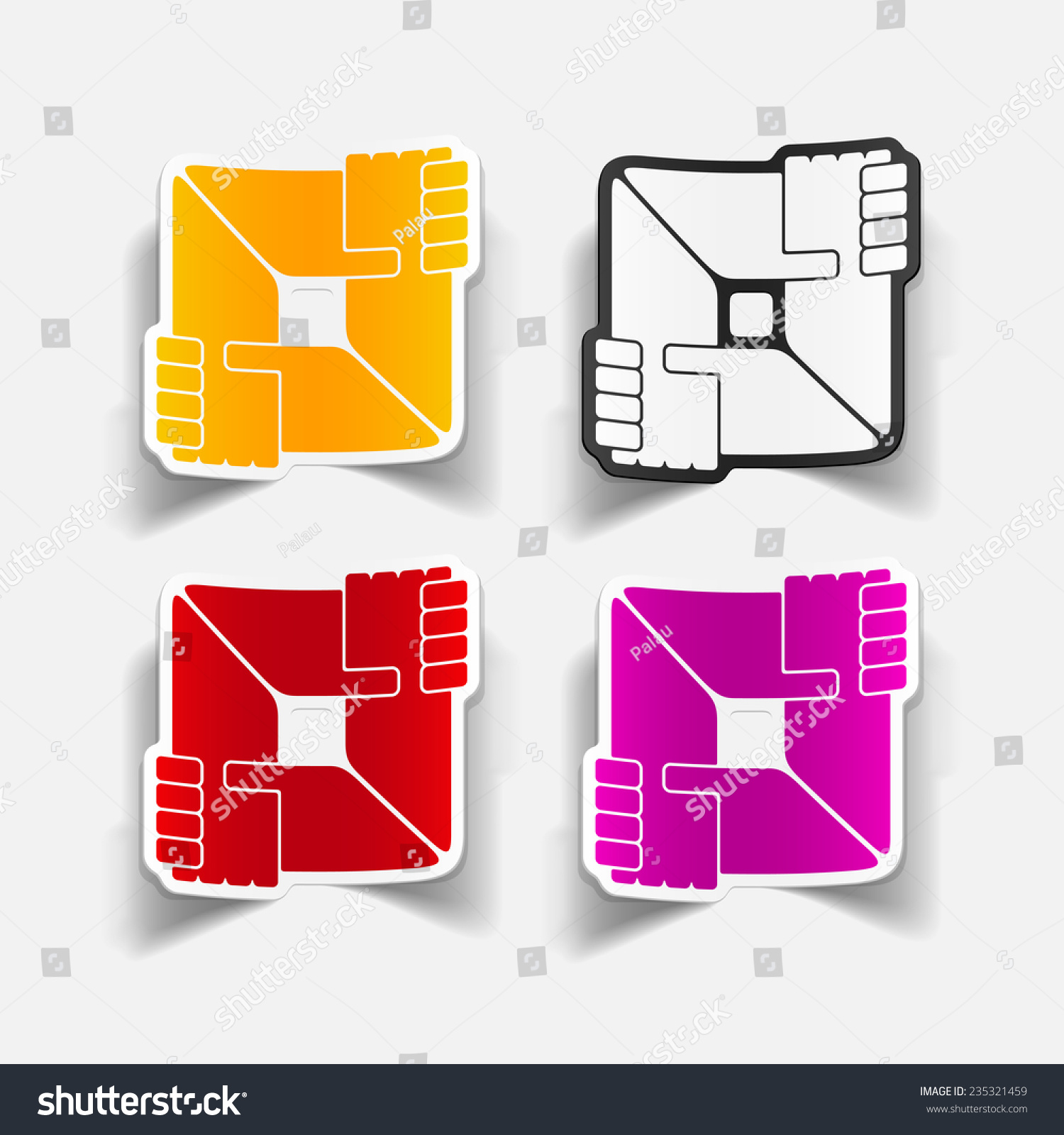 realistic design element handshake Vector Illustration realistic design element handshake Vector Illustration