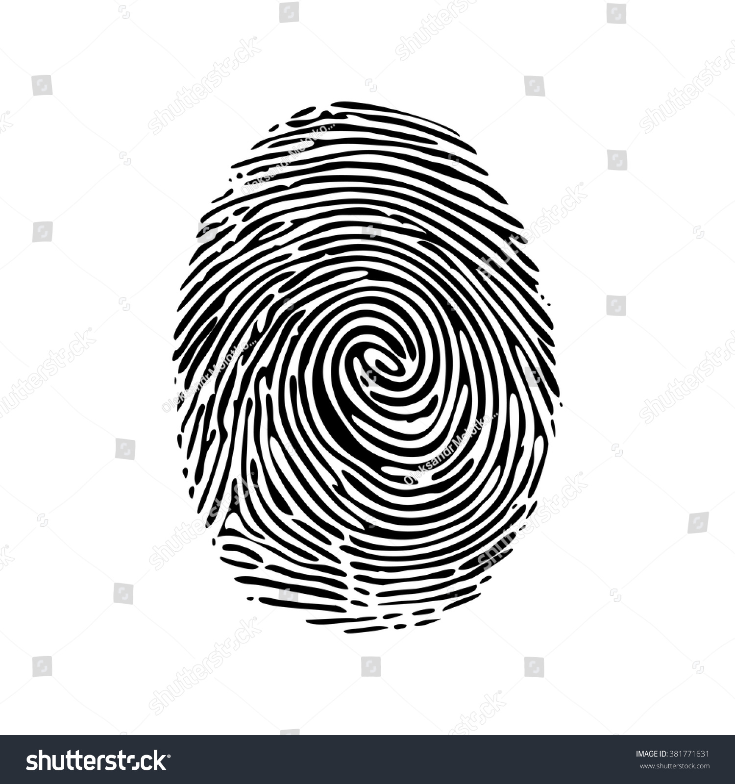 Realistic fingerprint isolated on a white background Fingerprint icon Black fingerprint Vector fingerprint Isolated on white Realistic fingerprint isolated on a white background Fingerprint icon Black fingerprint Vector fingerprint Isolated on white
