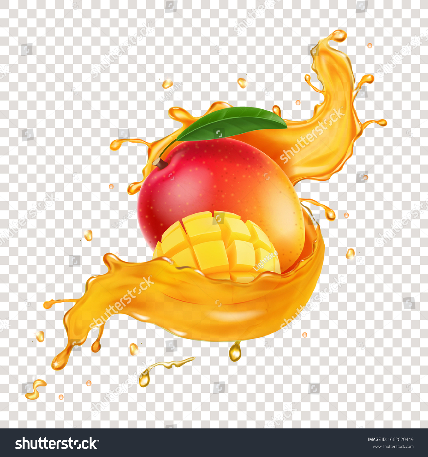 Mango Splash Water Images Stock Photos Vectors Shutterstock