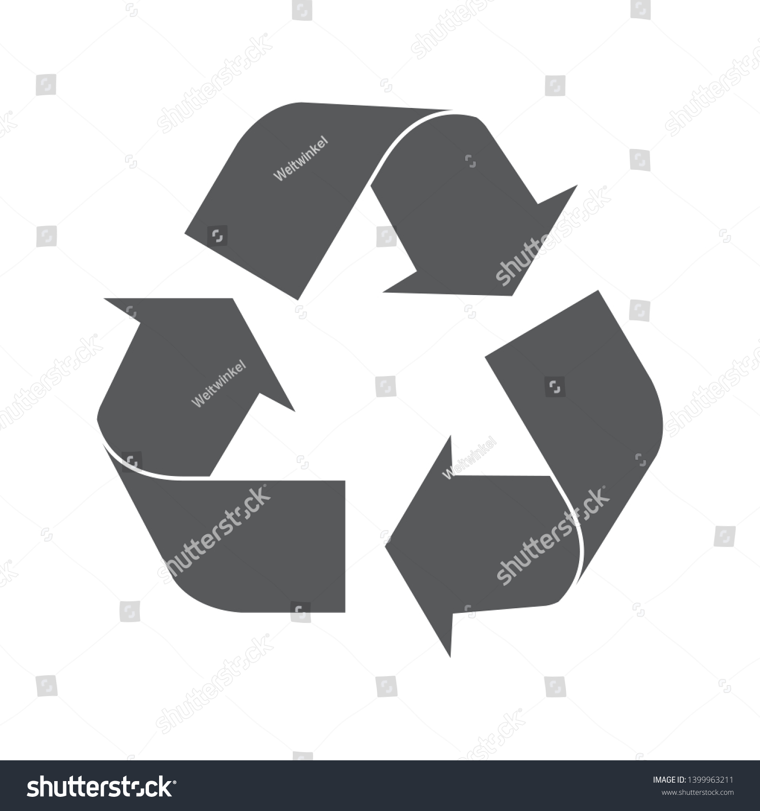 Recycling Circle Arrows Vector Illustration Icon Vector De Stock