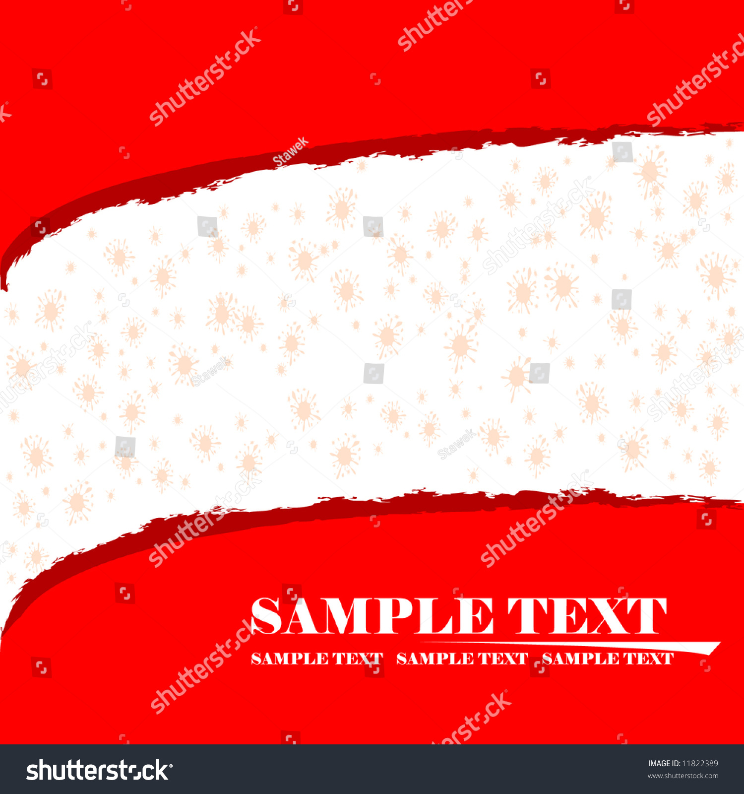 Red And White Banner Stock Vector Illustration 11822389 : Shutterstock