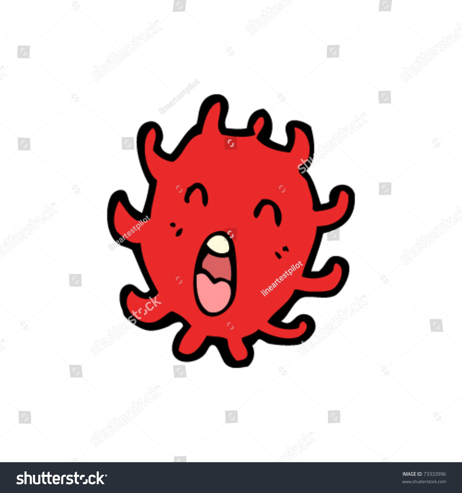 Red Blood Cell Cartoon Stock Vector 73333996 - Shutterstock