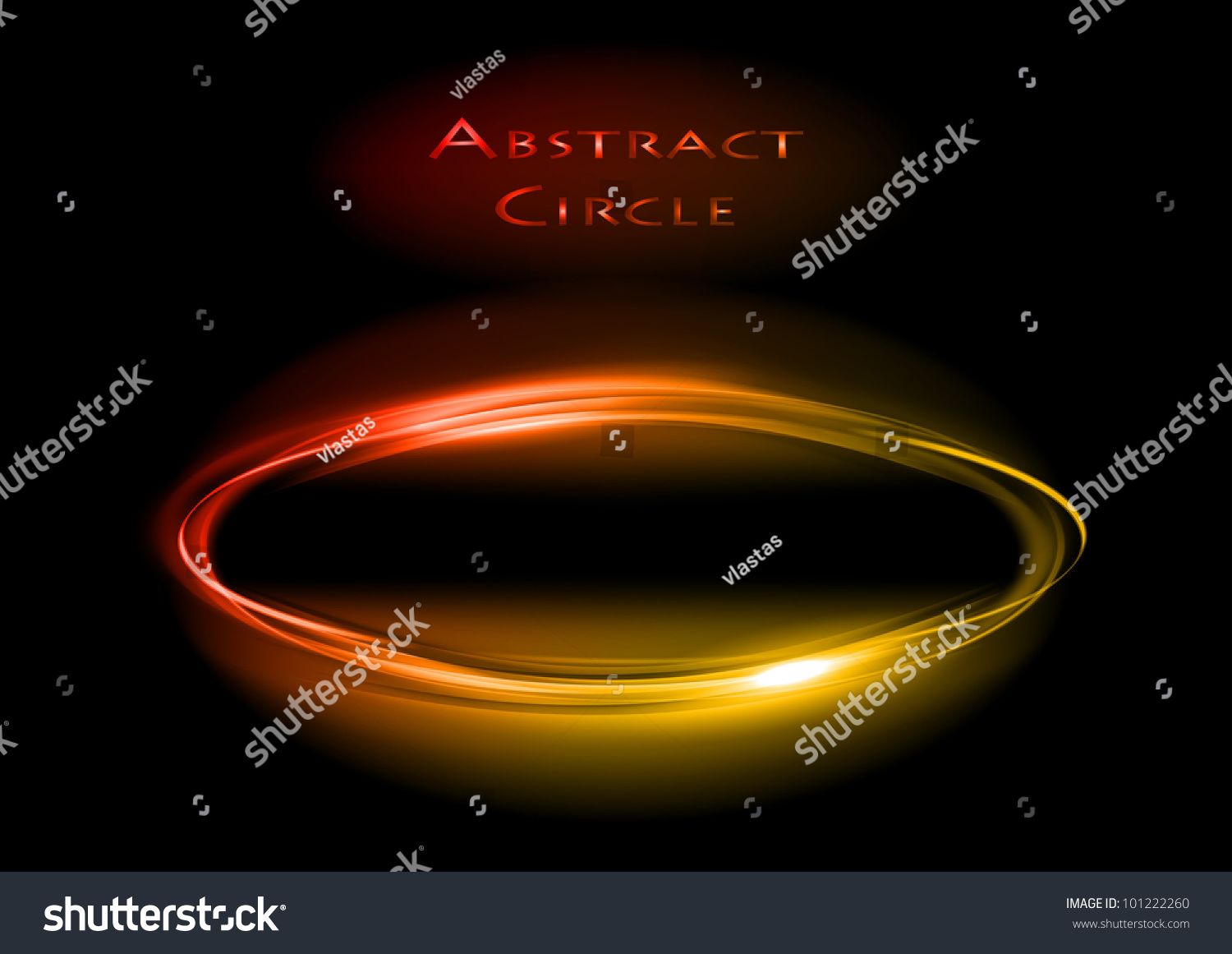 Red Circle On Black Background Stock Vector 101222260 ...