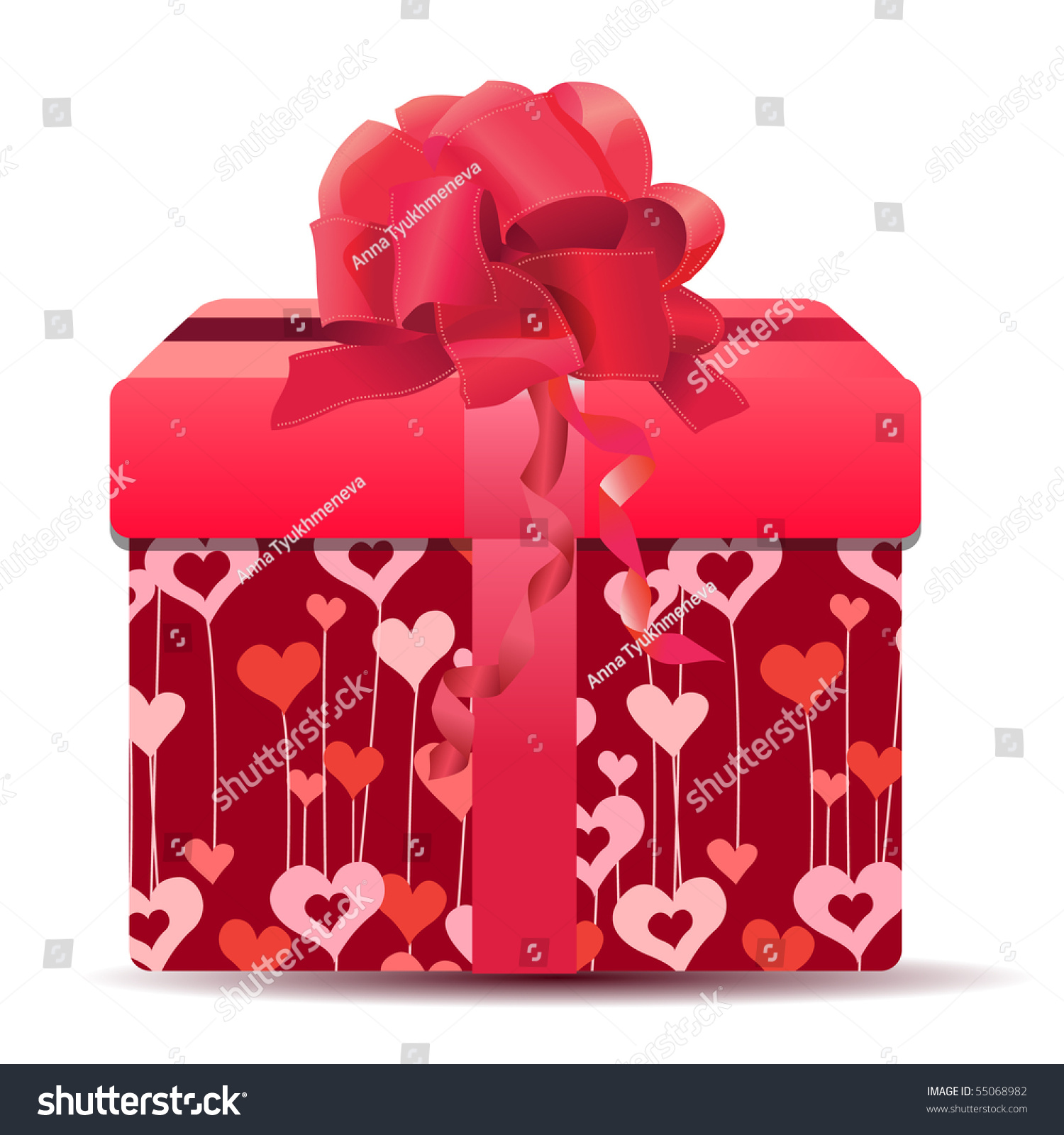 Red Present For You Stock Vector Illustration 55068982 : Shutterstock