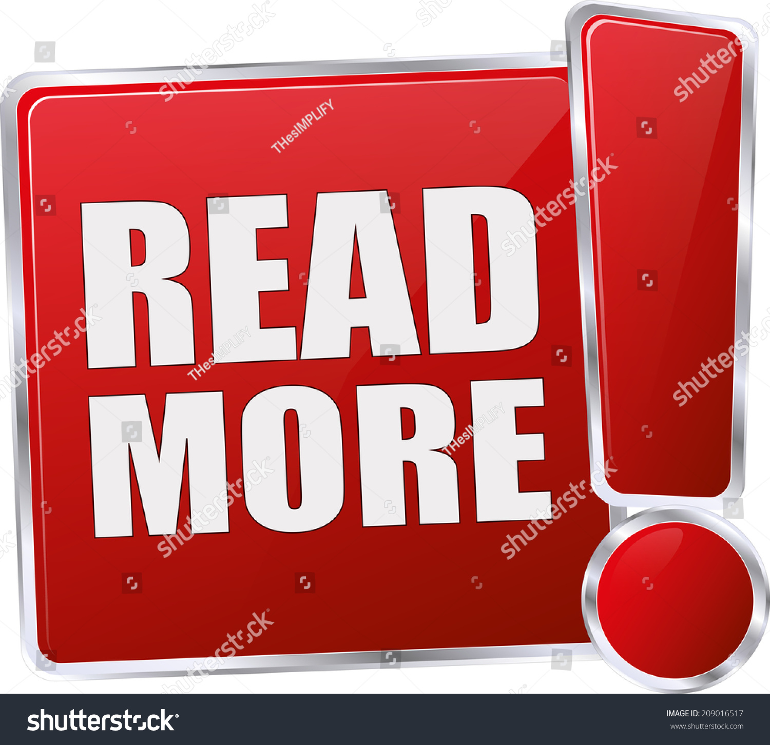 Red Read More Sign Stock Vector Illustration 209016517 : Shutterstock