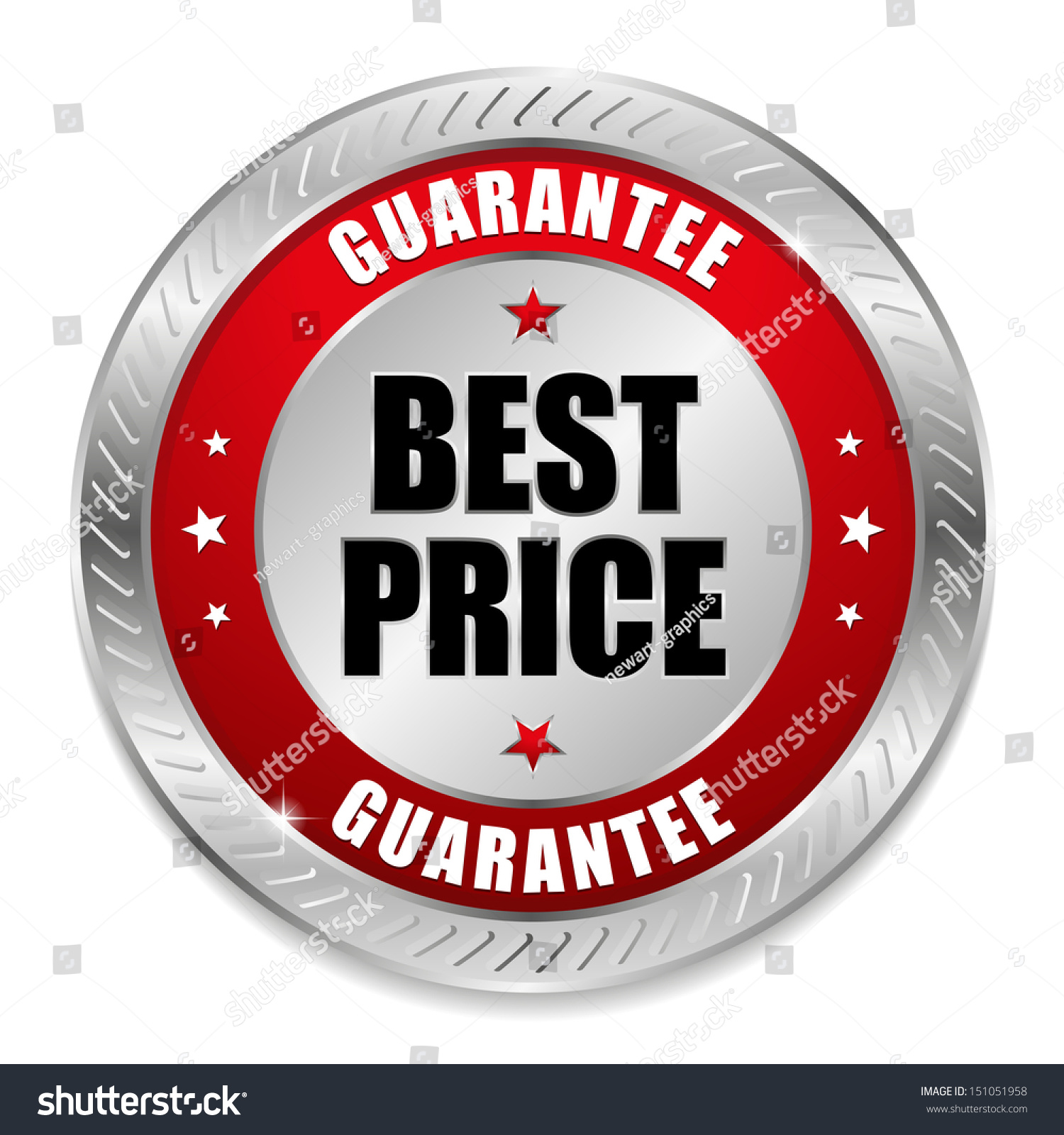 Red Round Best Price Button Stock Vector 151051958 - Shutterstock