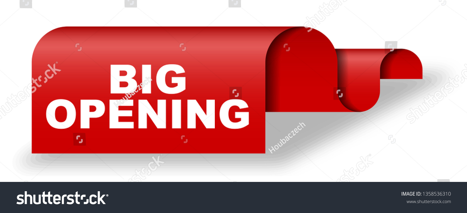 Red Vector Banner Big Opening Vector De Stock Libre De Regal As