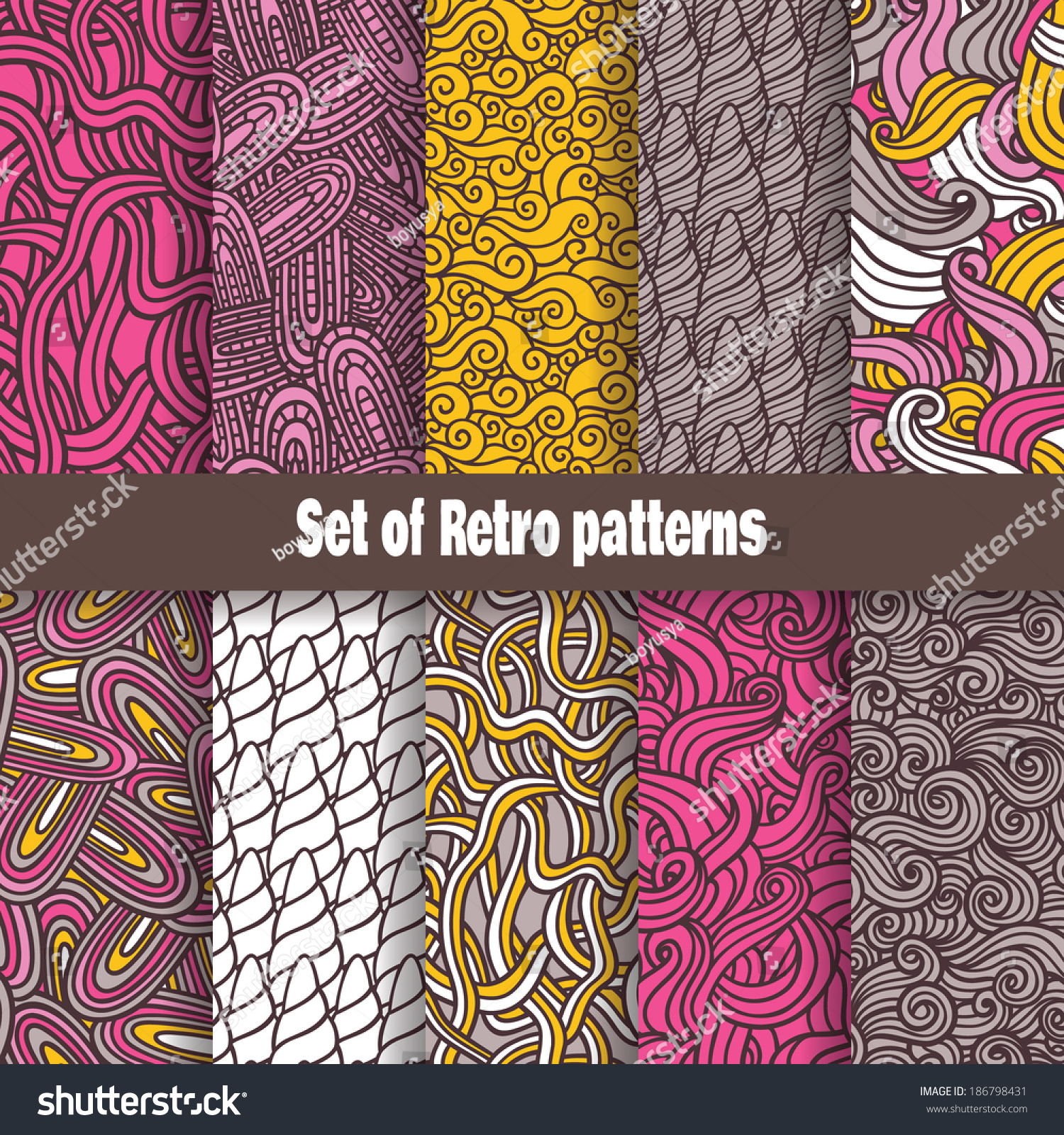 Seamless Pattern Collection | retro pattern collection vector retro seamless set of Seamless Pattern Collection | retro pattern collection vector retro seamless set of