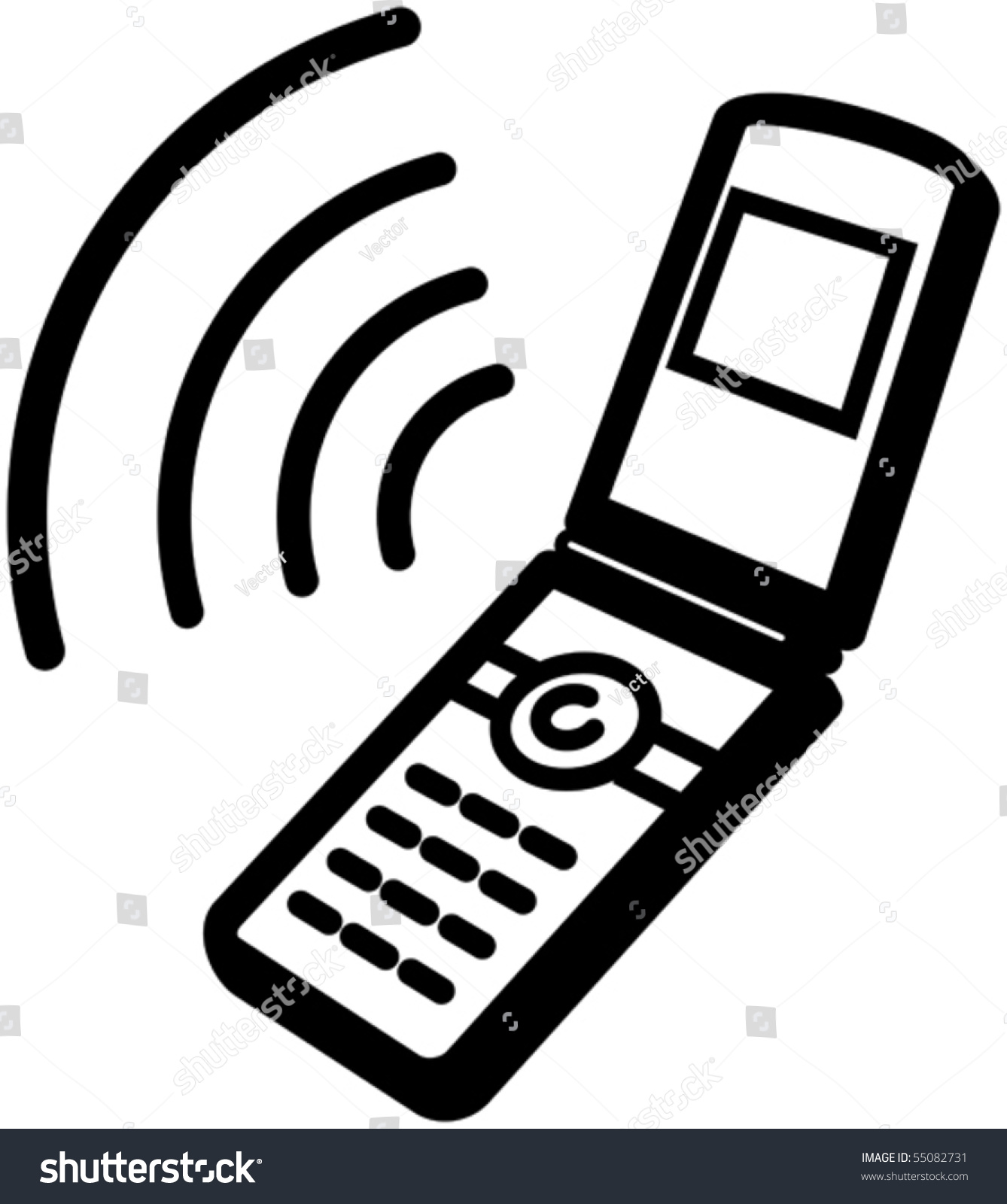 mobile phone clipart black and white - photo #28