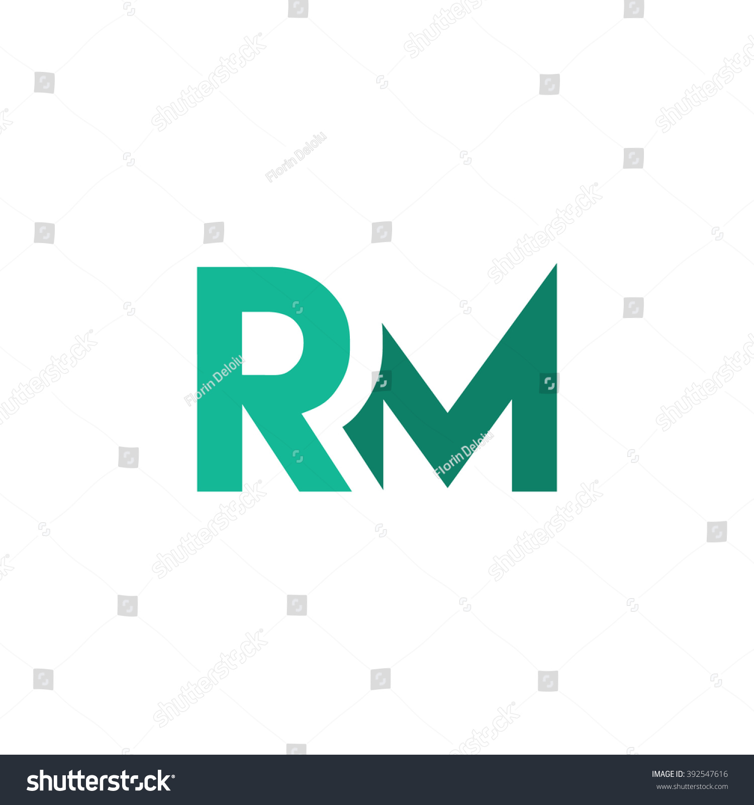 Rm Logo Stock Vector 392547616 Shutterstock