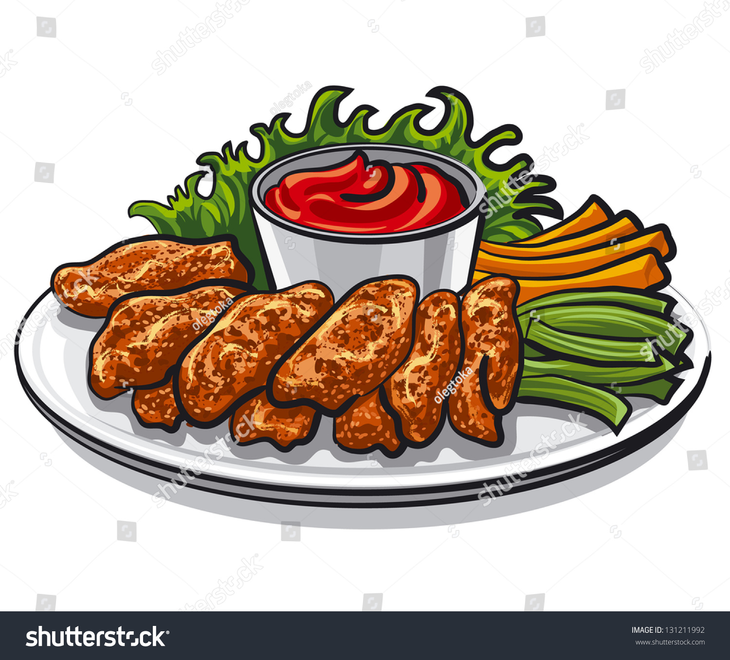 clip art for chicken wings - photo #34