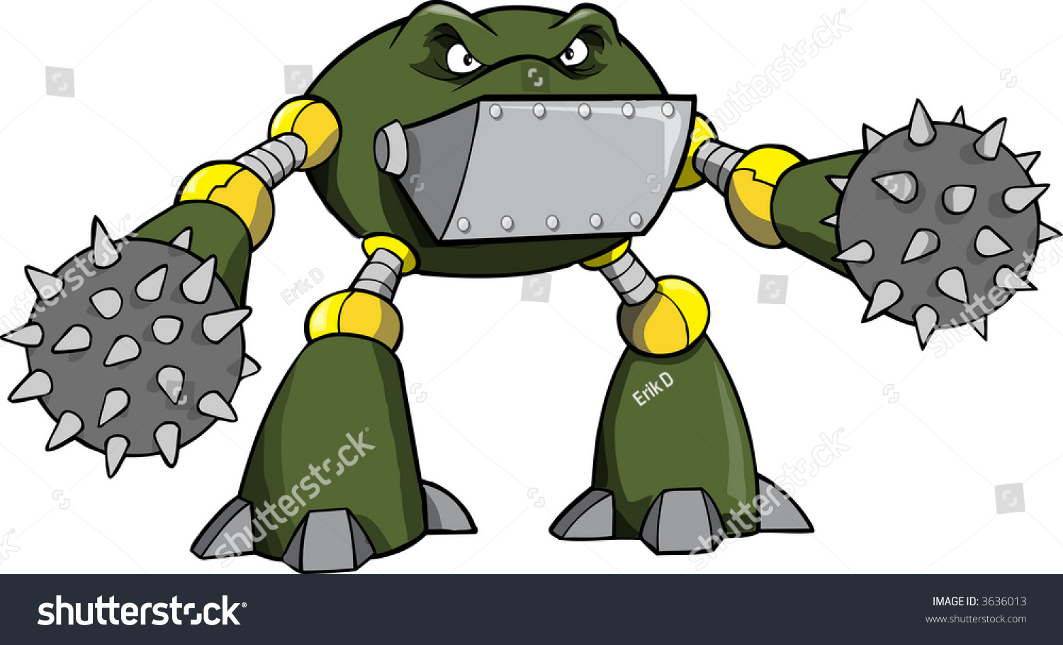 Robot Vector Illustration Stock Vector 3636013 - Shutterstock