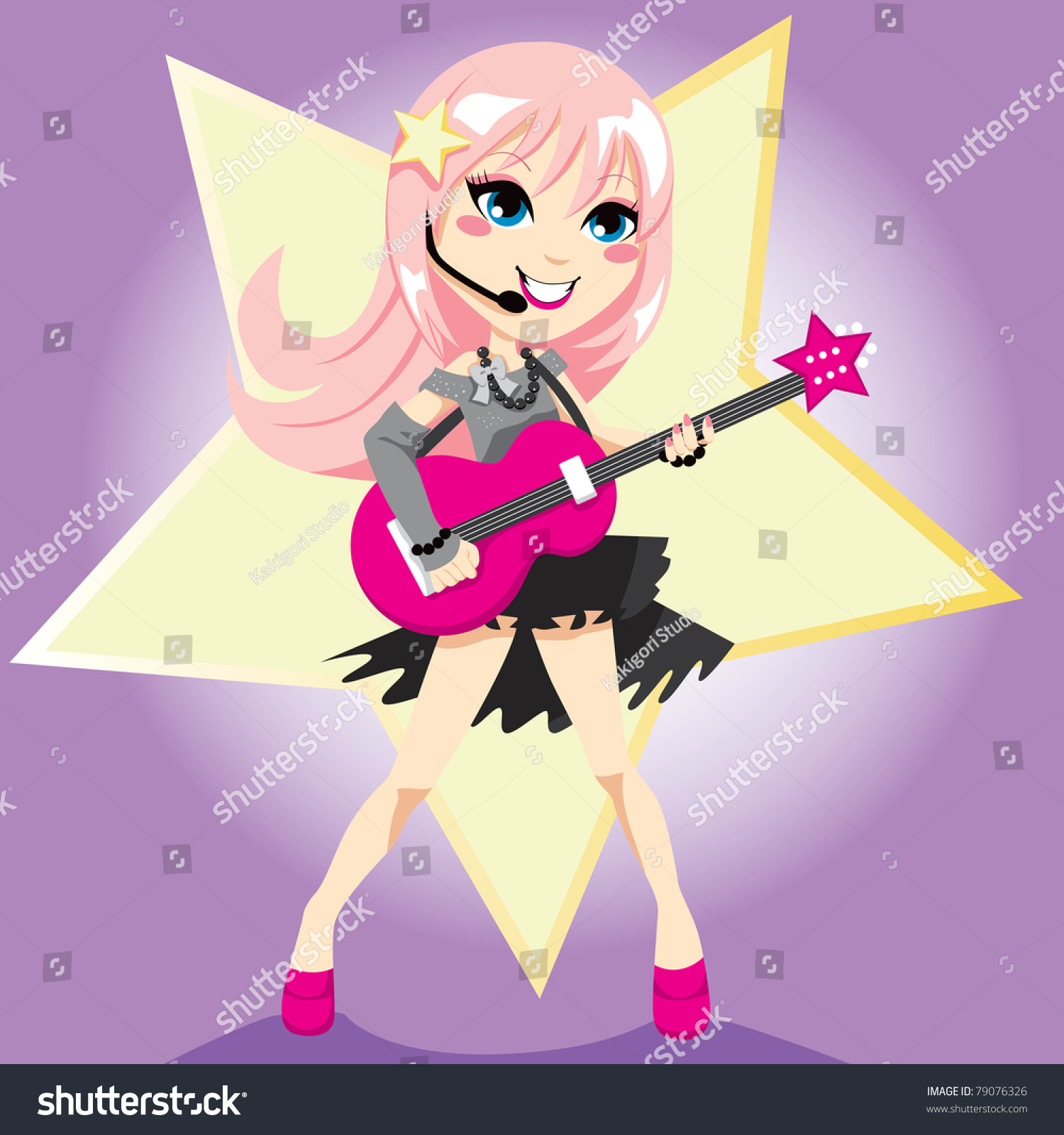 clip art girl rock star - photo #37