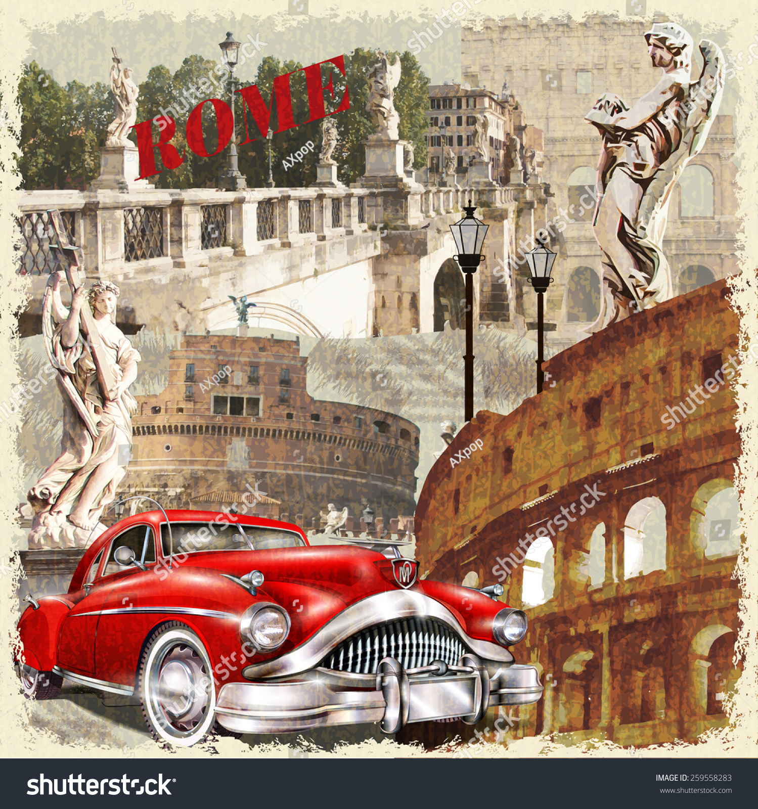 Rome vintage poster Rome vintage poster