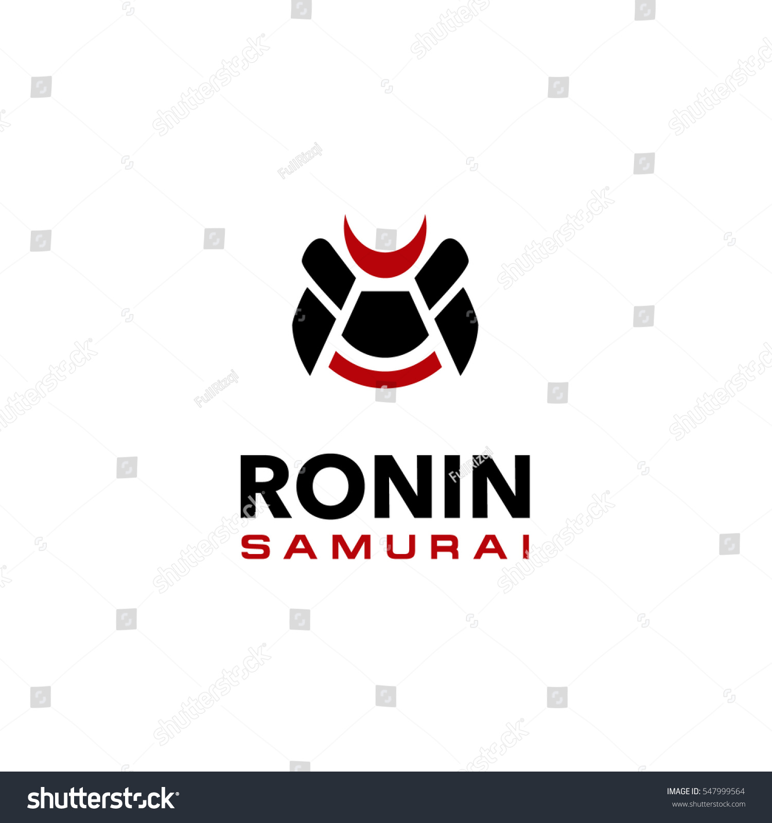 Ronin Samurai Logo Stock Vector 547999564 Shutterstock