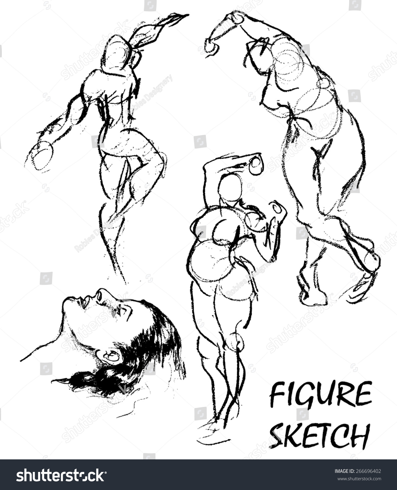 pencil figure sketches