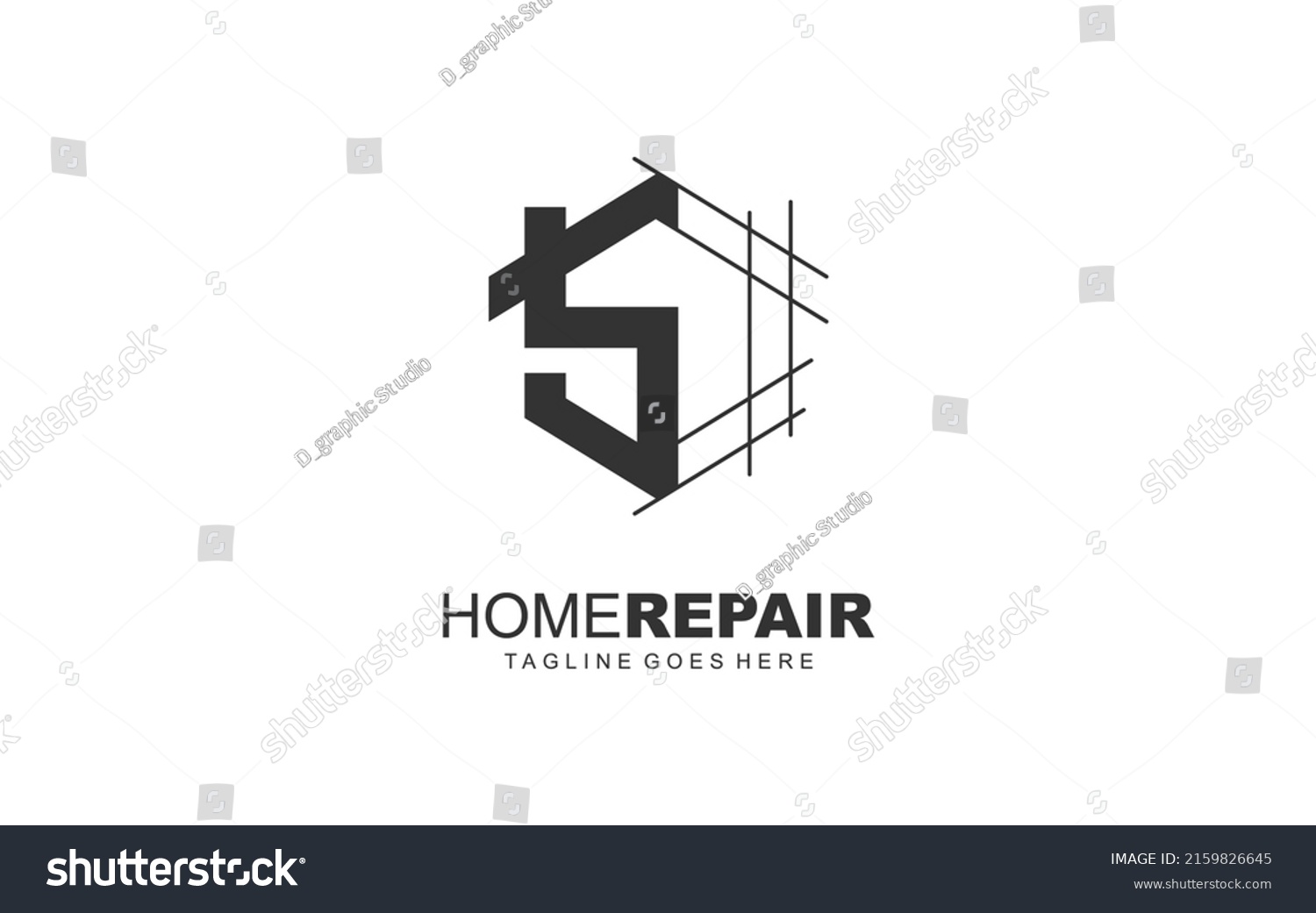 S Logo Architecture Construction Company Property Stock Vector Royalty