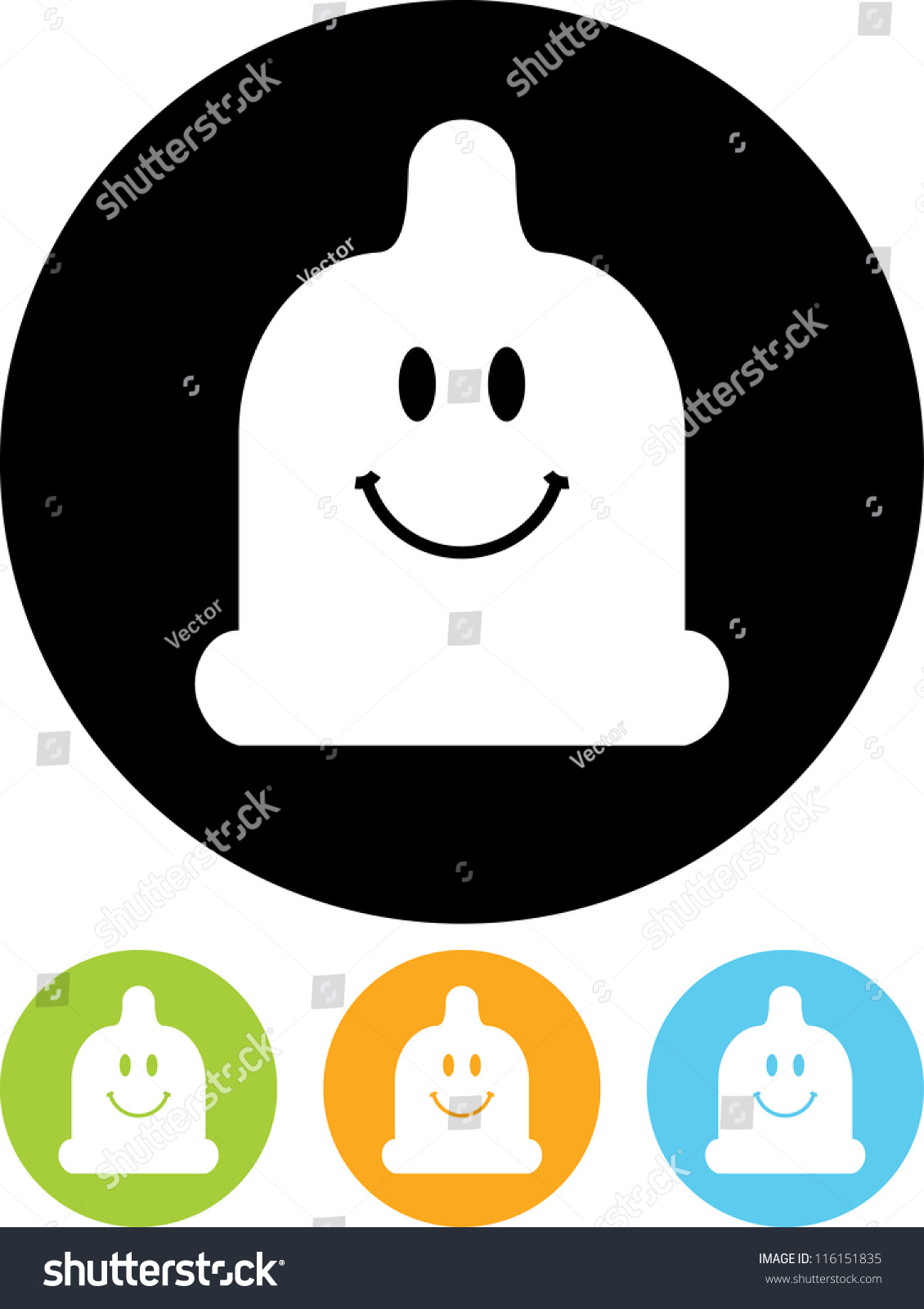 Safe Sex Cartoon Condom Vector Icon Stock Vector 116151835 Shutterstock 9087